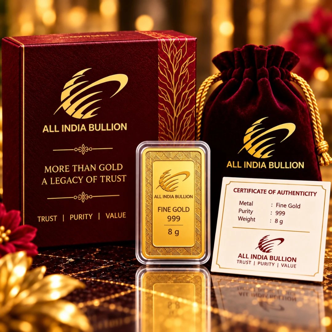 Exclusive 8 Gm Gold Bar