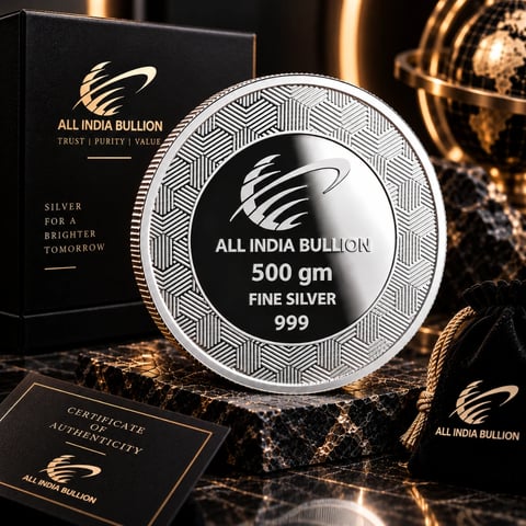Exclusive 500 Gm Silver Coin
