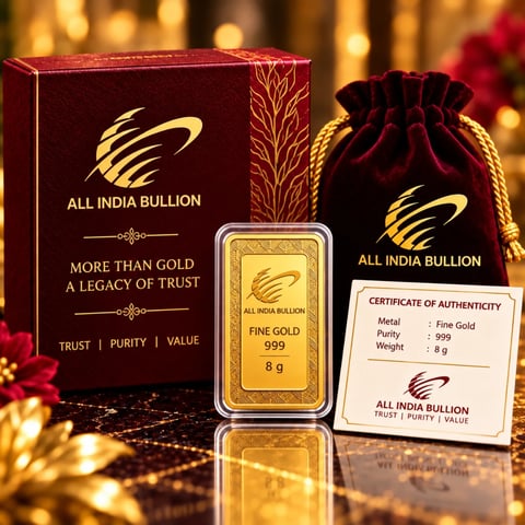Exclusive 8 Gm Gold Bar