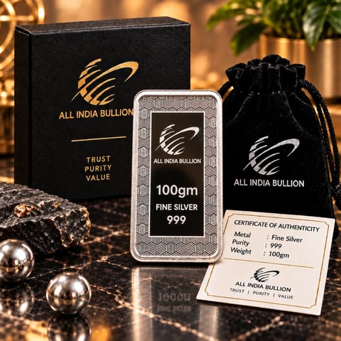 Exclusive 100 Gm Silver Bar